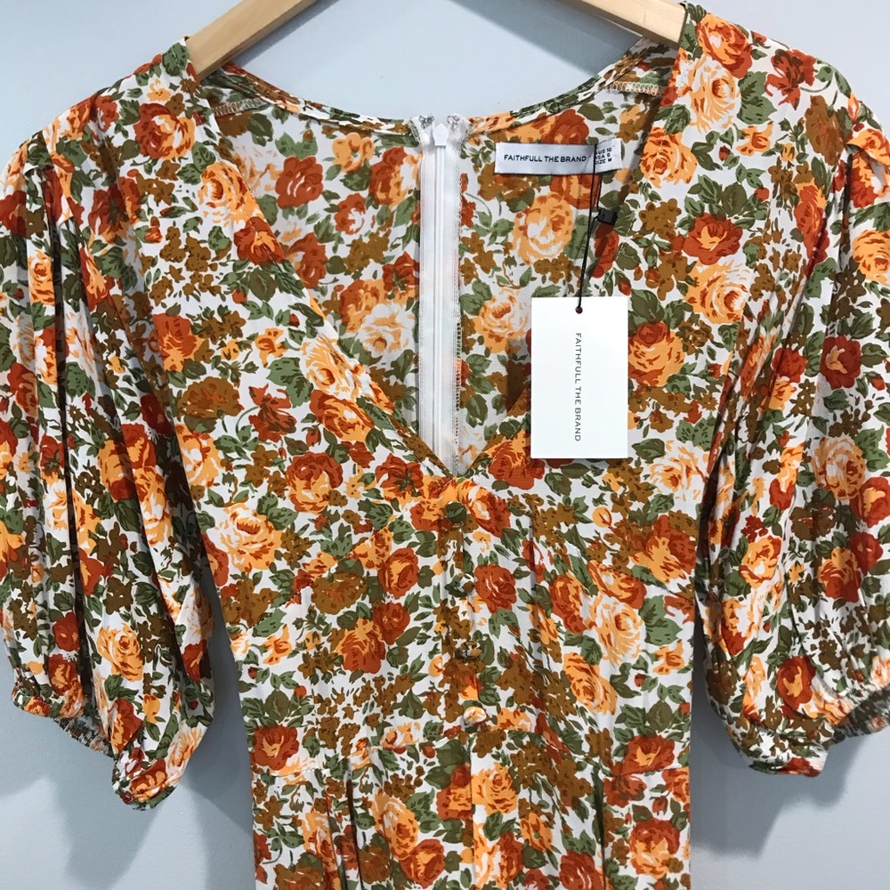 SOLD - NEW Faithfull the Brand Delia Midi Dress M - Picture 5 of 10